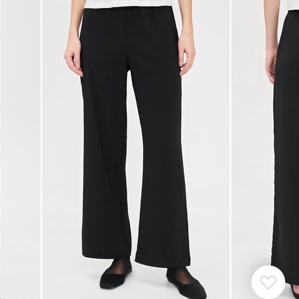 DONNI Simple Crepe Black Trousers - Picture 2 of 11
